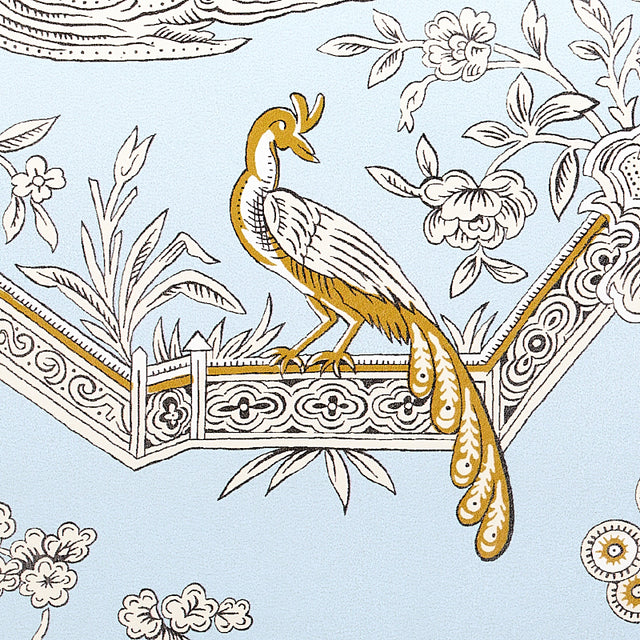 MATSUDANA Blue Chinoiserie Wallpaper by Schumacher – 5011991