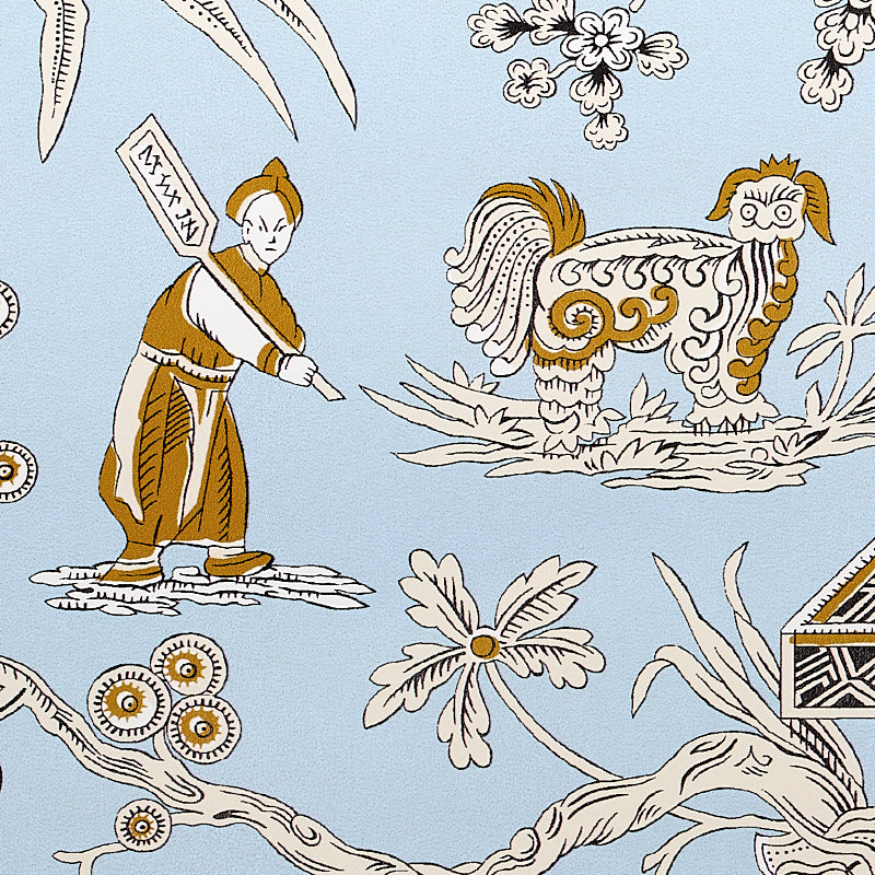 MATSUDANA Blue Chinoiserie Wallpaper by Schumacher – 5011991