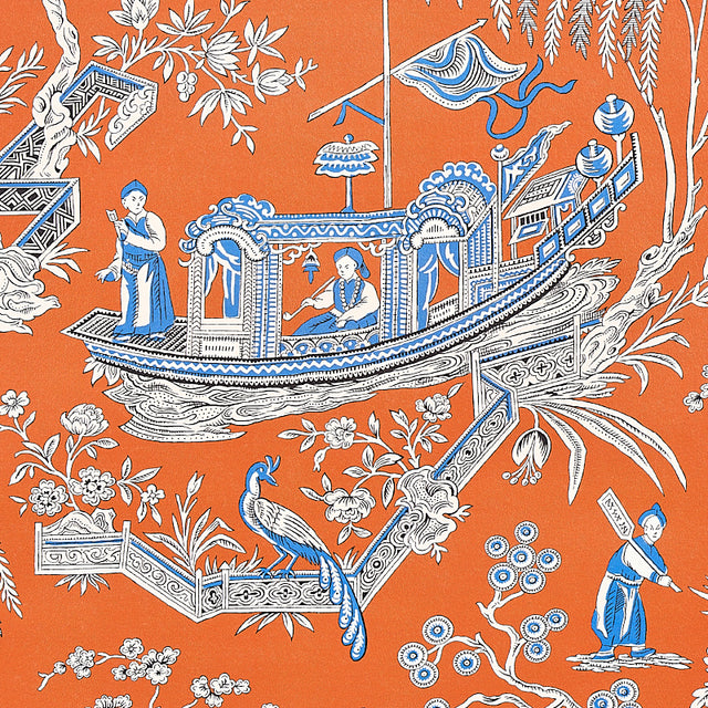 Matsudana Spice Chinoiserie Wallpaper by Schumacher – Schumacher 5011992