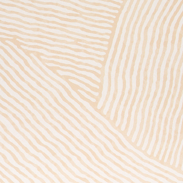 Burnett Natural by Schumacher Abstract Wave Wallpaper – Schumacher 5012001