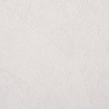 Burnett Stone by Schumacher - Abstract wave pattern wallcovering in neutral tones, shown in room and detail views.
