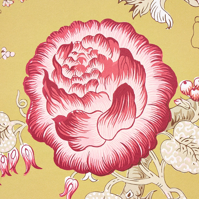 JOSEPHINE Ochre by Schumacher Tree of Life Floral Wallpaper – Schumacher 5012011