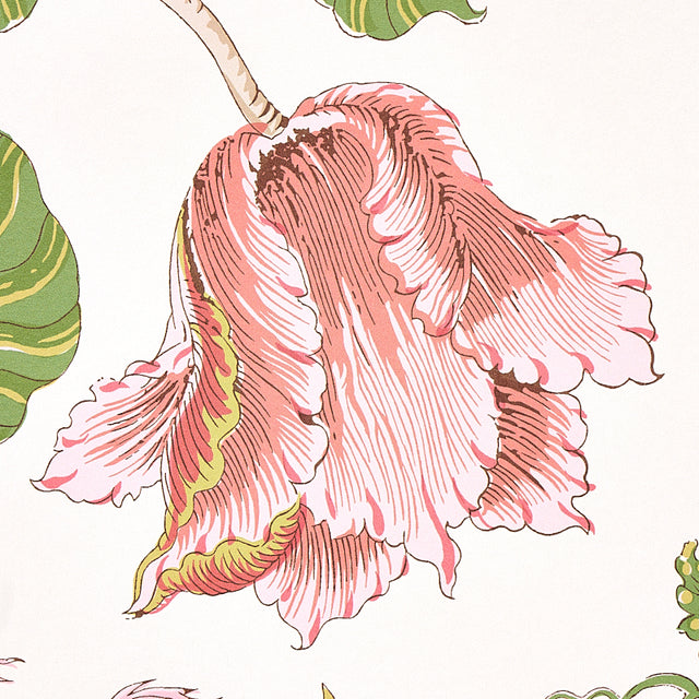 Josephine Pink Floral Tree of Life Wallpaper – Schumacher 5012012