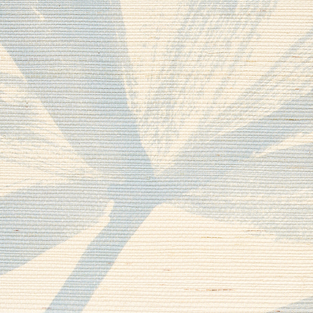 Sunlit Palm Sisal Chambray by Schumacher Dreamy Watercolor Palm Wallpaper – Schumacher 5012040