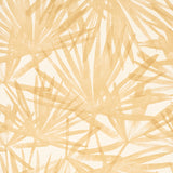 Sunlit Palm Sisal wallpaper in Wheat by Schumacher, featuring a watercolor palm leaf design in warm beige tones.