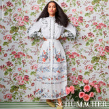 Salisbury Garnet Floral Wallpaper by Schumacher – Signature Collection – 54 in x 10 ft – 5012061