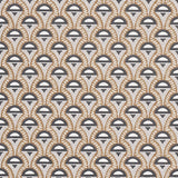 Abelino Camel & Black Art Deco Geometric Wallpaper – Schumacher 5012080SAM