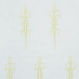 Baracoa Mineral wallpaper by Schumacher featuring graphic climbing geckos in a mottled, stucco-like texture.