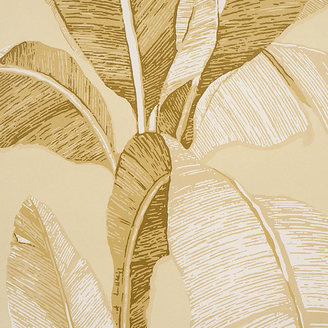 ERISIMO Neutral Banana Leaf Wallpaper by Schumacher Copacabana Collection – SKU 5012111