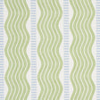 Sina Stripe green wavy Art Deco stripe wallpaper by Schumacher