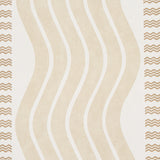 Sina Stripe Sand by Schumacher Art Deco Wave Stripe Wallpaper – Schumacher 5012121