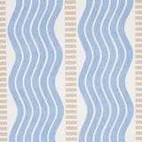 Sina Stripe Blue Art Deco Wave Stripe Wallpaper – Schumacher 5012122