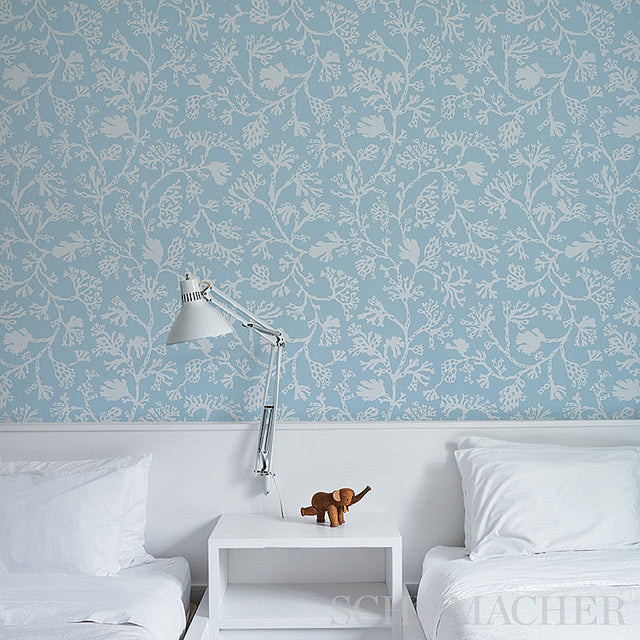 ANTHOZA Coral by Schumacher Coral Botanical Wallpaper – Schumacher 5012132