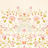 Orla Panel Magenta Folkloric Floral Wallcovering – Schumacher 5012150
