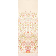 Orla Panel wallcovering in magenta with intricate folkloric floral and vine patterns by Schumacher.