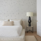 Circuit Grey Abstract Geometric Wallpaper by Schumacher – Porter Teleo 5012160