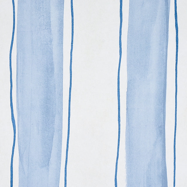 Tracing Stripes Sky by Porter Teleo Schumacher Wallpaper – Schumacher 5012170
