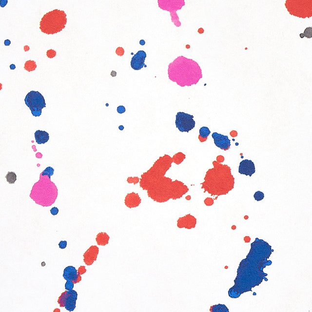 INK SPLASH Red & Blue by Porter Teleo Abstract Painterly Wallpaper – Schumacher 5012180
