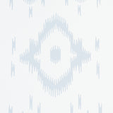 Tabitha Orpington Blue by Schumacher Geometric Ikat Wallpaper – Schumacher 5012200