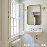 Tabitha Quiet Pink by Schumacher Soft Geometric Ikat-Inspired Wallpaper – Schumacher 5012201