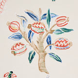 Magical Menagerie Primary by Schumacher Painterly Flora and Fauna Wallpaper – Schumacher 5012211