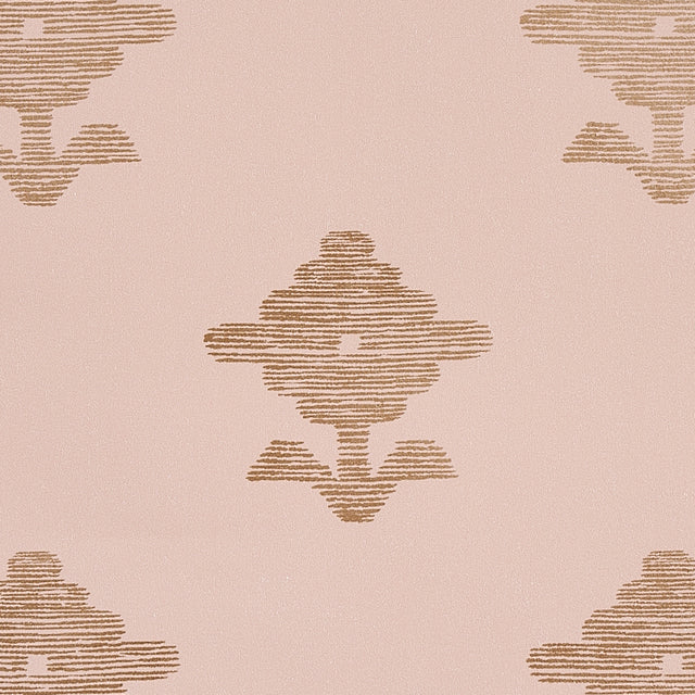 Rubia Blush by Schumacher Metallic Floral Wallpaper – Schumacher 5012222