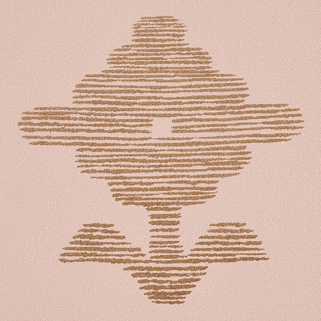 Rubia Blush by Schumacher Metallic Floral Wallpaper – Schumacher 5012222