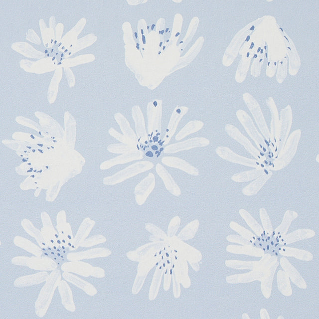 Meadow Rock Sky by Caroline Z Hurley Modern Floral Wallpaper – Schumacher 5012232