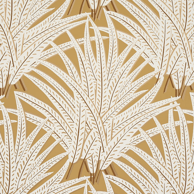 Zenada Gold by Schumacher Copacabana Collection Botanical Wallpaper – Schumacher 5012241