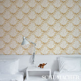 Zenada Gold by Schumacher Copacabana Collection Botanical Wallpaper – Schumacher 5012241