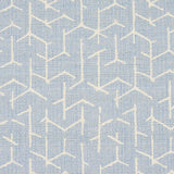 Coleridge Chambray by Schumacher Geometric Blue Wallpaper – Schumacher 5012250