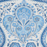 Paisley Court Blue by Schumacher East Meets West Collection Wallpaper – Schumacher 5012270