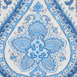 Paisley Court Blue by Schumacher East Meets West Collection Wallpaper – Schumacher 5012270