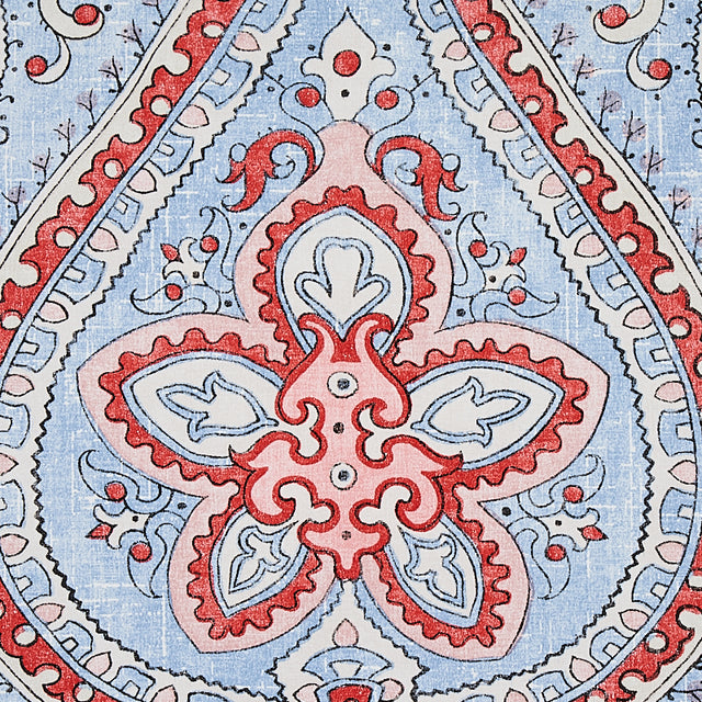 Paisley Court Chambray by Schumacher East Meets West Collection Wallpaper – Schumacher 5012271