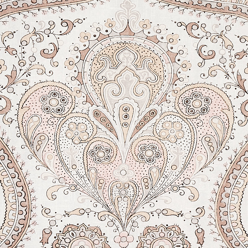 Paisley Court Sand by Schumacher East Meets West Collection Wallpaper – Schumacher 5012272