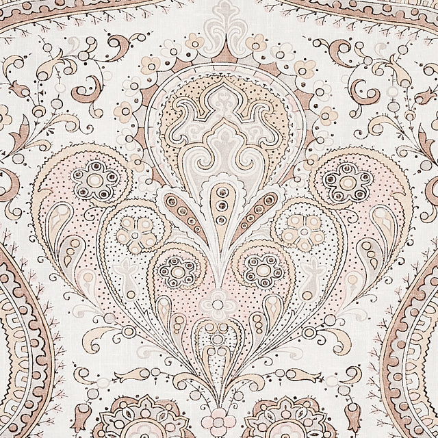 Paisley Court Sand by Schumacher East Meets West Collection Wallpaper – Schumacher 5012272