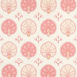Chamba Crown Sisal pink wallpaper with Ottoman fan and floral motifs on a textured sisal ground