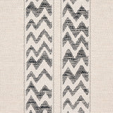 Kudu Stripe Black by Schumacher Jacquard-Weave Tribal Wallpaper – Schumacher 5012310
