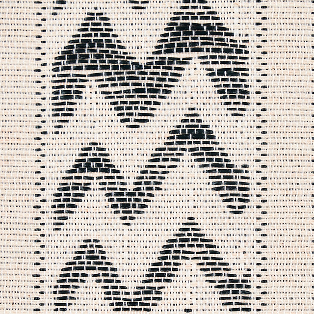 Kudu Stripe Black by Schumacher Jacquard-Weave Tribal Wallpaper – Schumacher 5012310