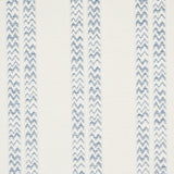 Kudu Stripe wallpaper in Slate by Schumacher, featuring alternating irregular stripes and chevrons with a jacquard weave texture.