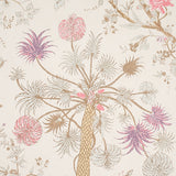 Amaltas Panel Set Document by Schumacher Exotic Floral and Animal Wall Mural – Schumacher 5012331