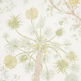 Amaltas Panel Set Green & Yellow Scenic Botanical Wallpaper – Schumacher 5012332