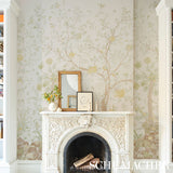 Amaltas Panel Set Green & Yellow Scenic Botanical Wallpaper – Schumacher 5012332