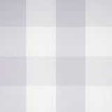Willa Check Large in Lavender by Schumacher - extra-large-scale gingham plaid wallpaper in a playful, modern lavender colorway.