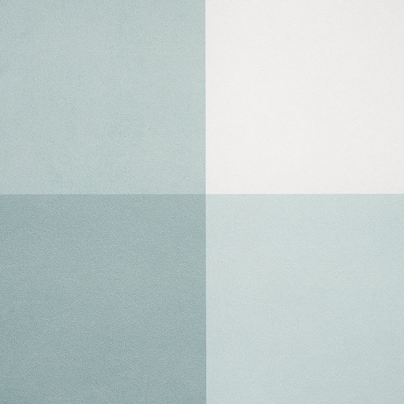 Willa Check Large Seaglass Plaid Wallpaper – Schumacher 5012356