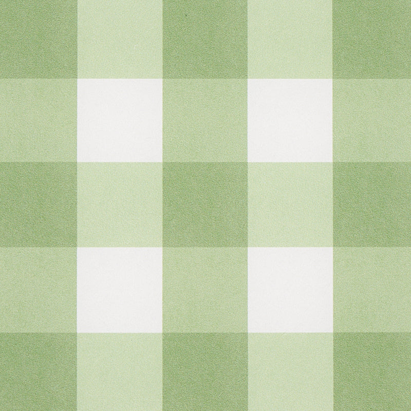 Willa Check Small Leaf by Schumacher Modern Green Gingham Plaid Wallpaper – Schumacher 5012362