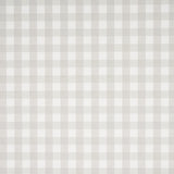 Willa Check Small Birch wallpaper by Schumacher, a modern gingham plaid wallcovering in neutral tones.