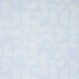 Quansoo wallpaper in Ivory on Sky by Caroline Z Hurley for Schumacher, featuring painterly rainbow-shaped curves on a soft blue background.