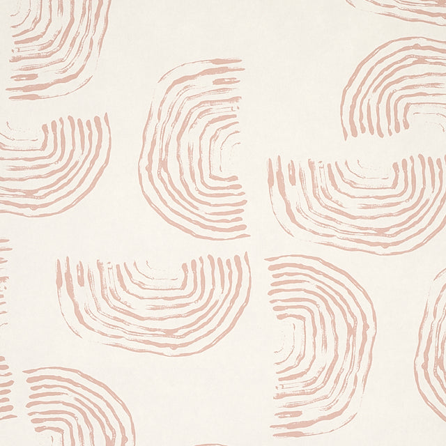 Quansoo Coral on Ivory by Caroline Z Hurley Modern Artistic Wallpaper – Schumacher 5012402