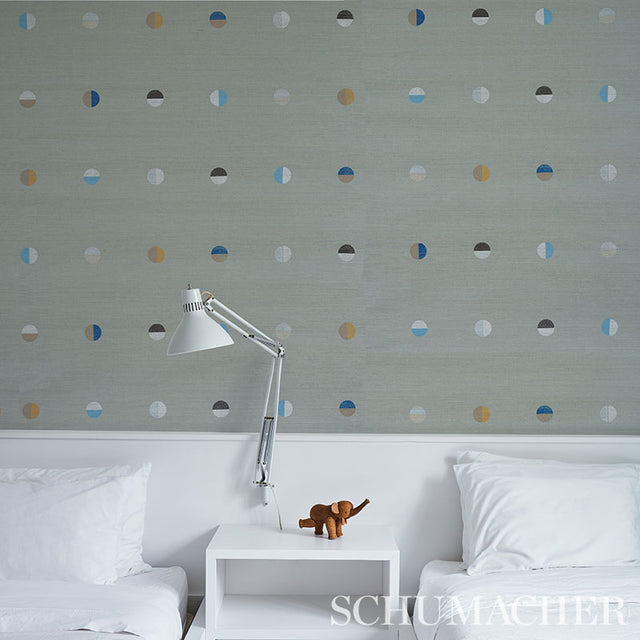 Joshua Tree Hand Printed Sisal Mineral by Caroline Z Hurley Wallpaper – Schumacher 5012442
